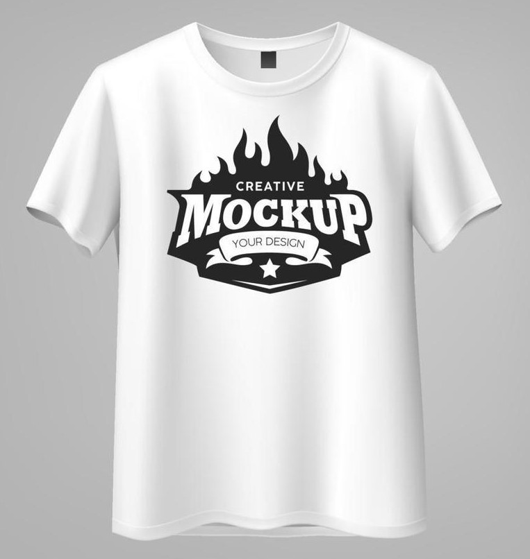 white-t-shirt-realistic-mockup-front-view-template-design-eps10-illustration-vector